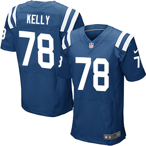 Men's Elite Ryan Kelly Nike Jersey Royal Blue Home - #78 NFL Indianapolis Colts